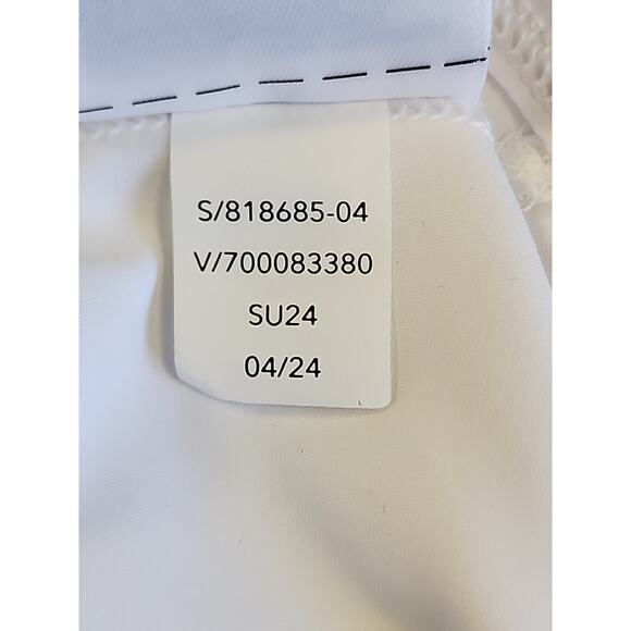 Athleta Hope Yoga Jacket White Full Zip Stretch Size Small Removable Hoodie - Picture 9 of 9